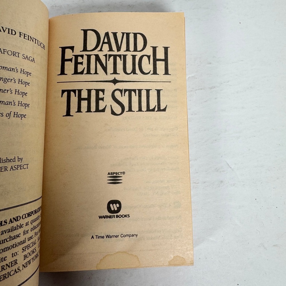 The Still David Feintuch 1998 First Mass‎ Market Edition Fantasy Warner Books - Picture 4 of 5